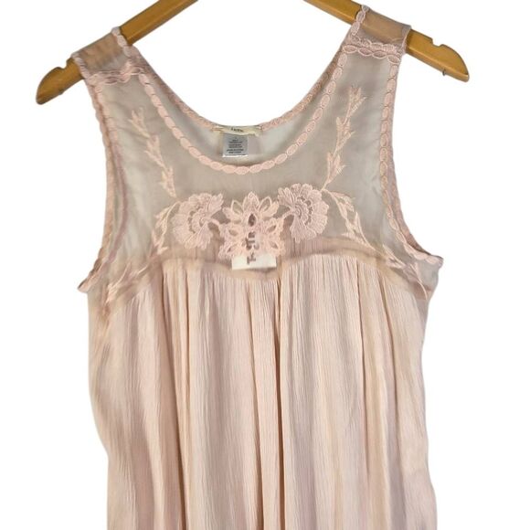 Intu Pink Lace Tank Top Nwt Size Large - Picture 3 of 6